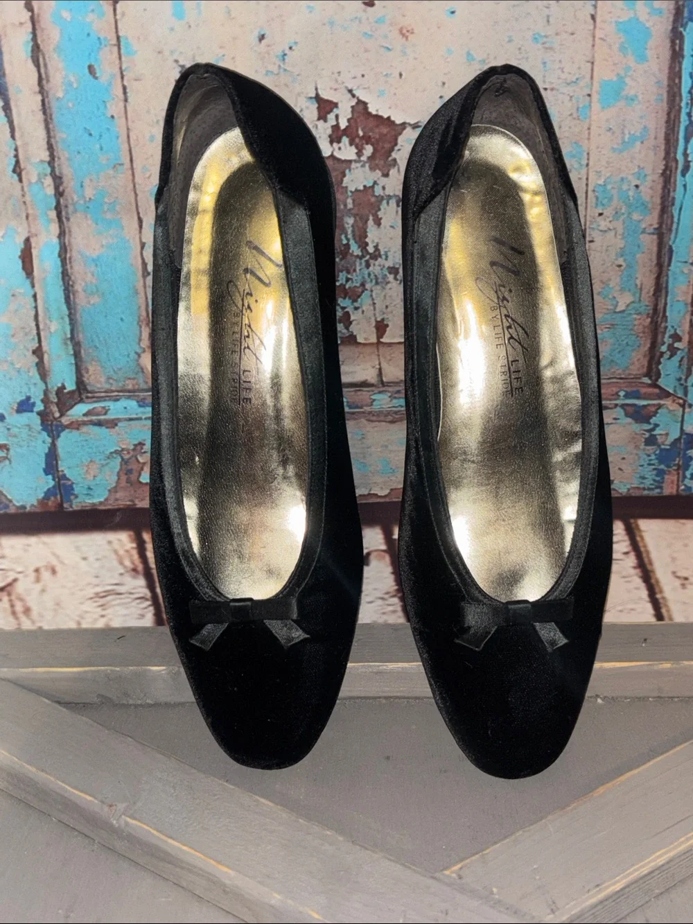 Night Life by Life Stride - Velvet ballet flat dress shoes women’s 6.5